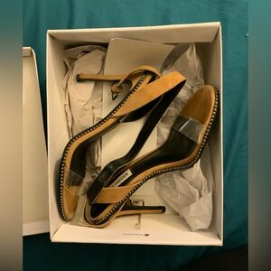 Steve Madden Brown and Black Heels